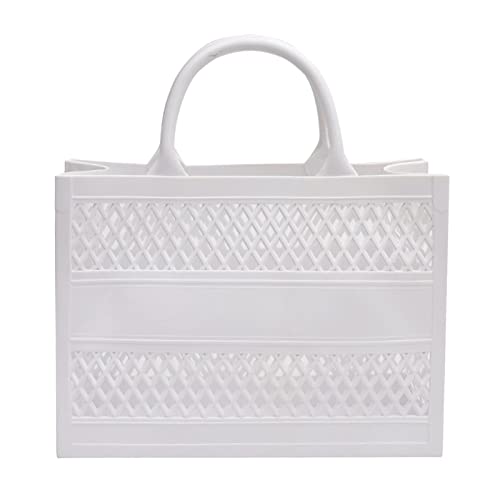 GENERIC FASHION BIG CAPACITY PVC SHOPPING TOTE BAG RUBBER SILICONE BEACH BAG - Like New