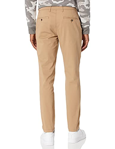 Amazon Essentials Men's Skinny-Fit Casual Stretch Chino Pant 28x30 Brown - Brand New