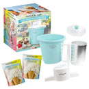 Nostalgia 4Qt Old Fashioned Electric Ice Cream Maker, 2 Cookies N Cream Mixes - Like New