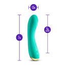 Blush Aria Luscious AF G-Spot Vibrator - Rumbly 7-Mode Rechargeable - (Teal) - Brand New