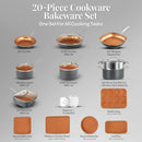 Gotham Steel 20 Pc Pots and Pans Set Bakeware Set Ceramic Cookware Set - Like New
