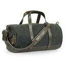 Londo Top Grain Canvas & Leather Duffel Bag Stylish Durable Travel Bag Green - Like New