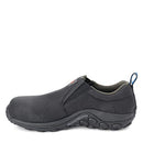 MERRELL MEN'S JUNGLE MOC LEATHER COMP TOE WORK SHOE SIZE: MEN 9W BLACK - Like New