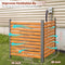 GREENER Privacy Screens 2PCS 38" W x 42" H No Dig Privacy Fence Screen Wood - Like New