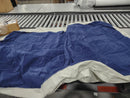 G9 FULL AIR MATRESS BUILT-IN ELECTRIC AIR PUMP, 2 REPAIR PATCHES - BLUE/WHITE - Like New