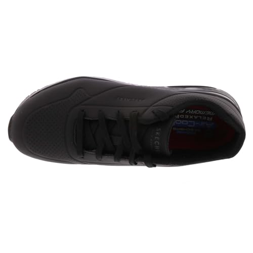 200054 Skechers Men's Work Uno SR Sutal Lace Up Skech AIR Black Size 9.5 - Like New