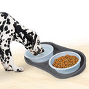 PET PARADE NON-SKID PET BOWL TRAY MEDIUM - GRAY - Like New