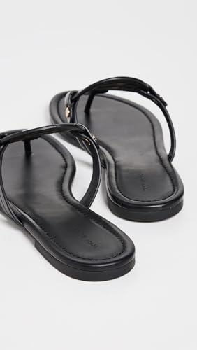 TORY BURCH WOMEN'S MILLER EMBELLISHED SANDALS SIZE: WOMEN 7.5 BLACK - Like New