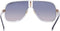 Carrera FLAGLAB 11 VK608 64/10/135 Sunglasses - Blue Shaded Metal White Frame Like New