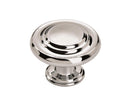 AMEROCK CABINET KNOB 1-5/16 INCH (33 MM) DIAMETER INSPIRATIONS 10 PACK - CHROME - Like New
