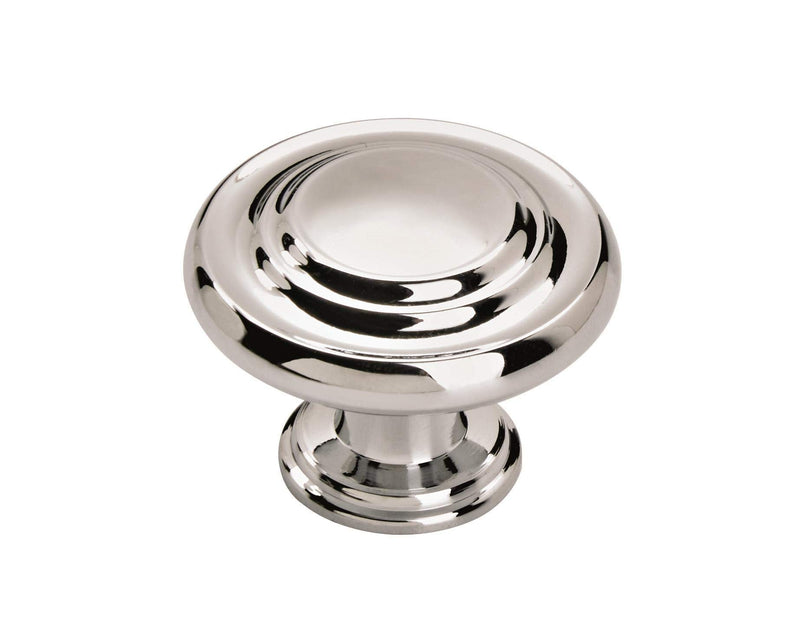 AMEROCK CABINET KNOB 1-5/16 INCH (33 MM) DIAMETER INSPIRATIONS 10 PACK - CHROME - Brand New