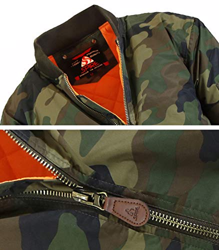 GALAXY BY HARVIC SPIRE BY GALAXY MEN'S FLIGHT JACKET CAMOUFLAGE 3X-LARGE - Brand New