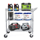 WDT 990LBS CAPACITY HEAVY DUTY ROLLING CART NSF ROLLING CARTS - SILVER - Like New