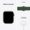 APPLE WATCH SERIES 7 45mm GPS GREEN ALUMINUM CASE CLOVER SPORT BAND - Like New