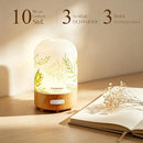 FASHOME ESSENTIAL OIL DIFFUSER HAND BLOWN GLASS 100ML ULTRASONIC HEA01A - GREEN - Like New