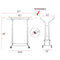 FISHAT HEAVY DUTY DOUBLE ROD CLOTHES RACK - WHITE - Like New