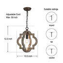 KNWZVC Farmhouse Pendant Wood Light Pendant Light Height Adjustable B095PGG9S8 - Like New
