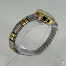 TIMEX CARRIAGE WOMEN'S WATCH TWO-TONE STRETCH BAND - SILVER & GOLD - Like New