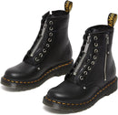 1460TZ Dr. Martens Women's 1460 Twin Zip Leather Boots, Black/Wanama, Size 10 Like New