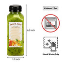 BAKHUK 100 pcs 12oz Empty Plastic Juice Bottles with Caps - Clear - Brand New