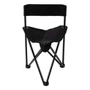 Pacific Pass Lightweight Portable Tripod Camp Chair, Includes Carry Bag - Black - Brand New