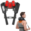 IBREO CORDLESS SHIATSU NECK AND BACK MASSAGER WITH HEAT IBREO-NECK-S - BLACK - Like New