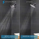 SPARKPOD Rain Shower Head, 6 Inch Round, Vintage Oil-Rubbed Bronze Finish - Brand New