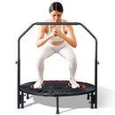 YESUNEED MINI EXERCISE TRAMPOLINE FOLDABLE FITNESS TRAMPOLINE 40" BLACK/RED - Like New