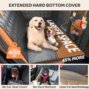 PROZAR Dog Car Seat Cover for Back Seat Hard Bottom Back Seat Extender - Orange - Like New