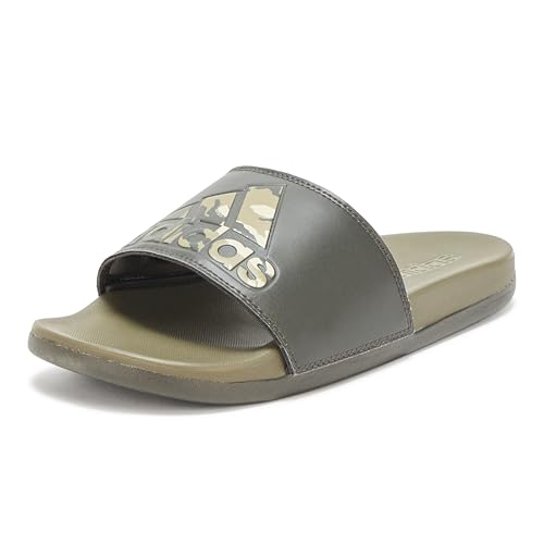 Adidas Unisex Adilette Comfort Slide Green/Olive Strata Size 6M/7W - Brand New