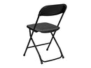 Flash Furniture Hercules Plastic Folding Chair - Black - Like New