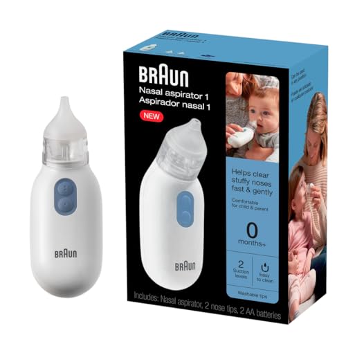 BRAUN ELECTRIC NASAL ASPIRATOR BLOCKED NOSE RELIEF BNA100 - MULTICOLOR - Brand New