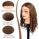 Opini 100% Real Human Hair Mannequin Head for Hairstyle Curling Practice - Brand New