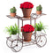 SORBUS GARDEN CART STAND FLOWER POT PLANT HOLDER 6 TIERS PARISIAN BRONZE - Like New