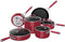 NINJA C29500 Foodi NeverStick Vivid 10-Piece Aluminum Cookware Set - Crimson Red Like New