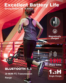 FEICO PRO MAX BONE CONDUCTION HEADPHONES BUILT-IN MP3 PLAYER 32GB MEMORY - BLUE - Like New