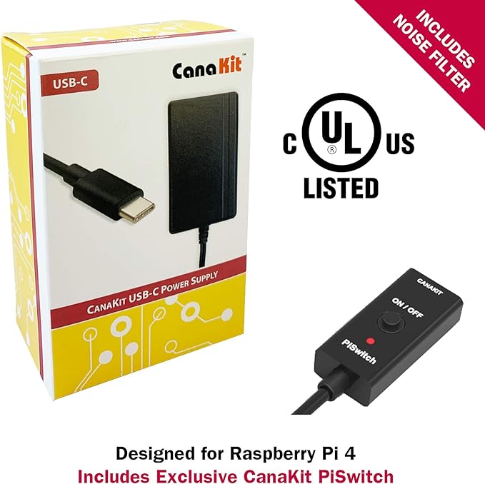 CanaKit Raspberry Pi 4 Starter Kit - 2GB RAM PI4-2GB-STR32F-C4 Like New