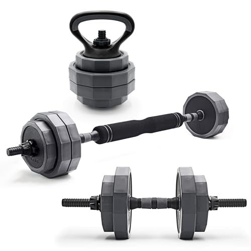 CAP BARBELL 66 LB MULTI-USE ADJUSTABLE WEIGHT SET - VERSATILE DUMBBELL - GRAY - Like New