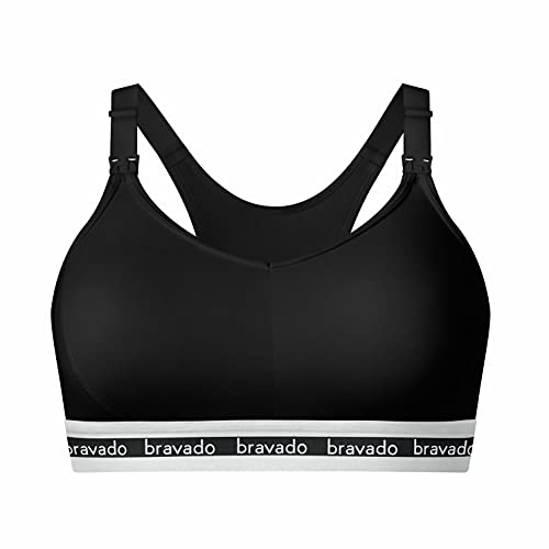 BRAVADO DESIGNS WOMEN'S ORIGINAL SLEEP NURSING BRA - SIZE WOMEN XL - BLACK - Like New
