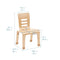ECR4KIDS Bentwood Chair, 12" Seat Height, Stackable Seats, 2-Pack - Natural - Like New