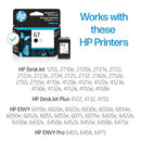 HP 67 BLACK INK CARTRIDGE WORKS WITH HP DESKJET 1255, 2700, 4100 SERIES - Brand New