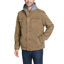 LM8RC364 LEVIS MEN'S WASHED COTTON HOODEDJACKET SIZE: M - KHAKI/SHERPA LINED - Brand New