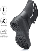 MORENDL MEN'S SNOW BOOTS FOR WINTER WATERPROOF COLD-WEATHER - SIZE: 11 - BLACK - Like New
