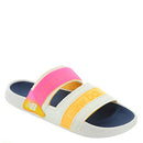 NEW BALANCE WOMEN'S 202 SLIDE SANDAL SIZE: 9 WHITE/PINK/APRICOT - Like New
