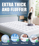 NOVTED MEMORY FOAM MATTRESS PAD TWIN XL FOR PRESSURE RELIEF - WHITE - Like New