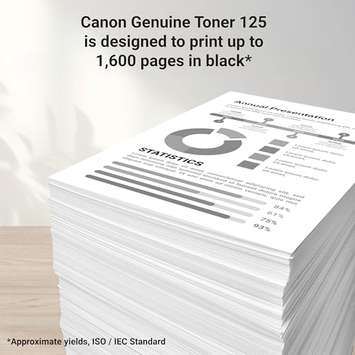 Canon 125 Black Toner Cartridge Compatible with MF3010, MF3010 VP, LBP6030W - Brand New
