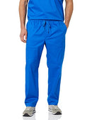 AMAZON ESSENTIALS MEN ELASTIC WAIST STRAIGHT LEG SCRUB PANT SIZE MEN L - BLUE - Brand New