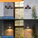 TOBUSA 2-Pack Dusk to Dawn Outdoor Wall Lights Waterproof Farmhouse Gooseneck - Like New