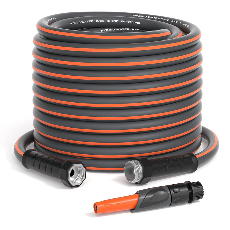 GREENER 100FT Tools Hybrid Garden Hose - Orange/Gray - Like New