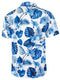 Ainiko Men's Short Sleeve Hawaiian Shirt - BLUE FLOWER - Size S - Like New